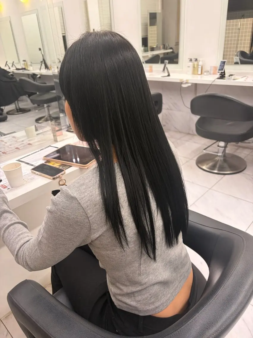 ロング カラー カット ヘアカラー トリートメント ヘッドスパ ヘアセット 🥨似合わせ/ボブ /ベージュ/楽人🥨のヘアスタイル