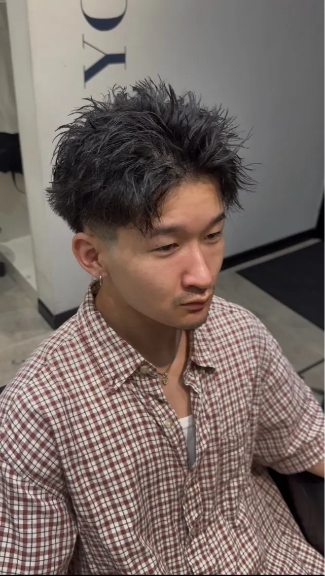 ショート パーマ メンズ 💈メンズカット✂️ 鈴木✂️押上のヘアスタイル