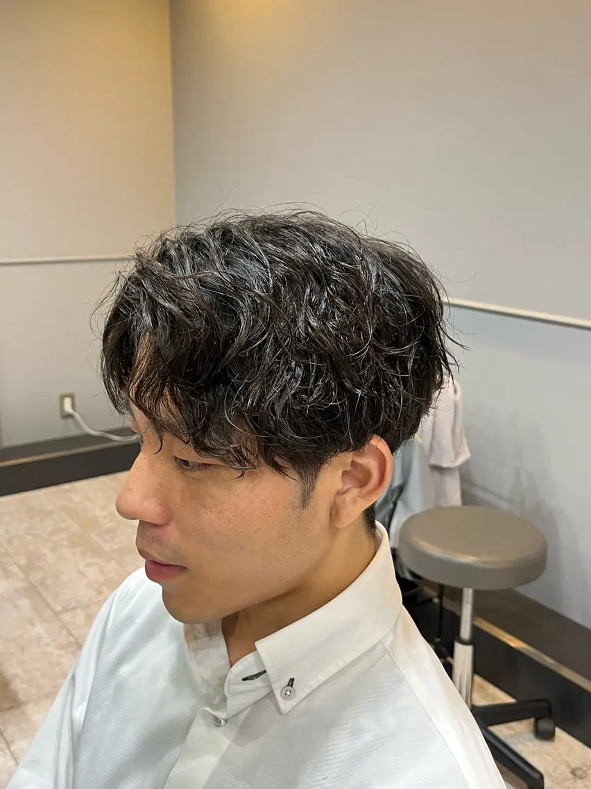 メンズ メンズパーマ カット 若林 雛太のヘアスタイル