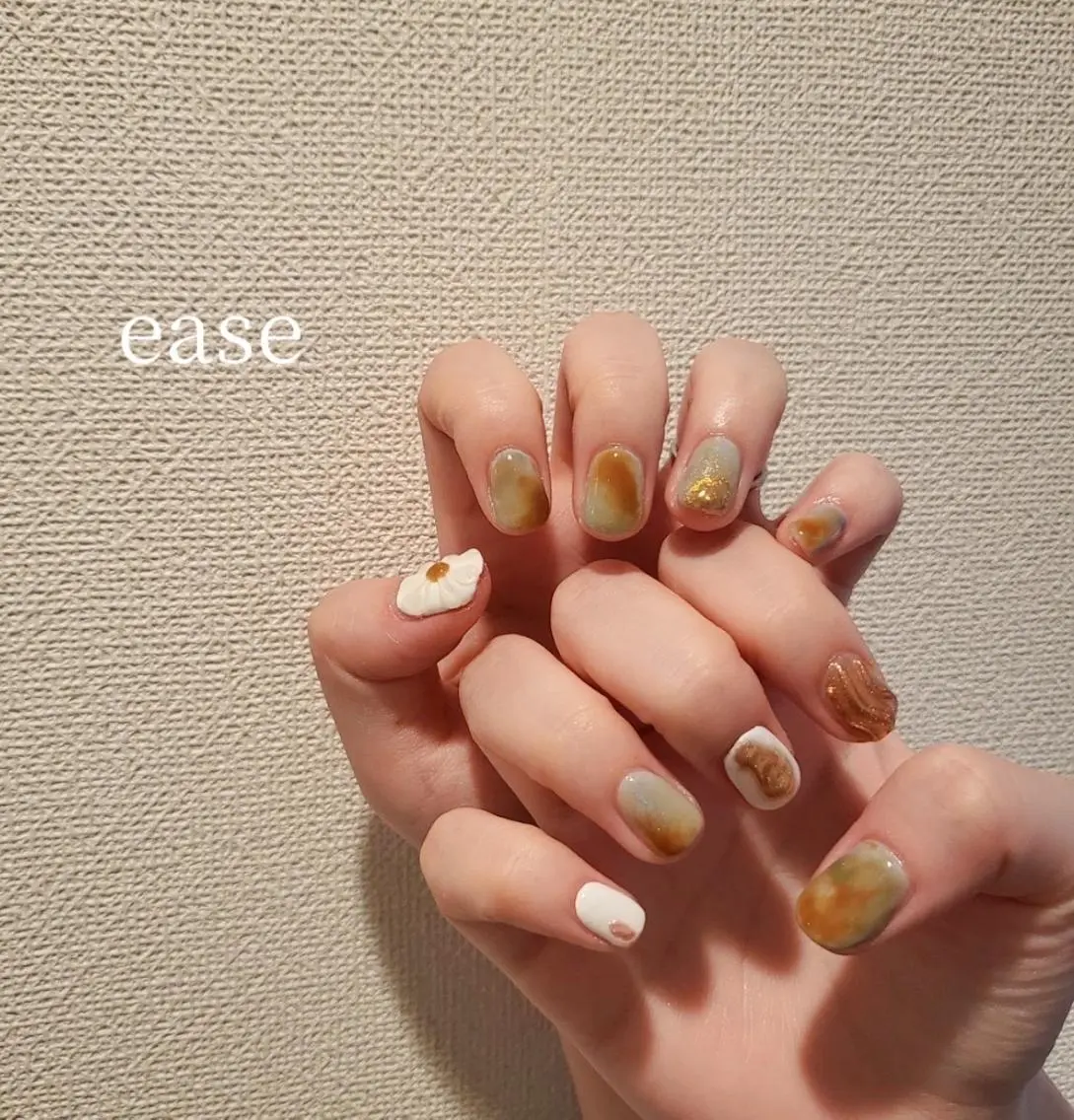 ショート カラー キッズ パーマ ネイル ヘアアレンジ マツエク・マツパ メンズ アイブロウ ハンドネイル フットネイル ハンドケア ChouChou NAILSALONのネイルデザイン