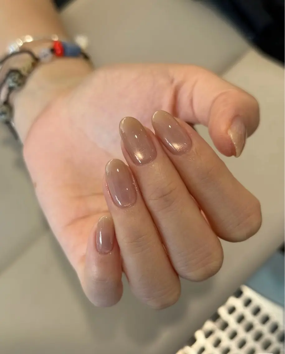 ネイル アートネイル フレンチネイル マグネットネイル ミラーネイル オフィスネイル Blossom nail_研修のネイルデザイン