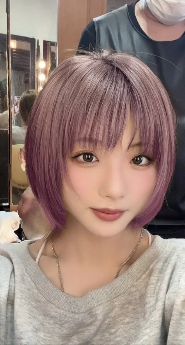 ショート カラー カット ヘアカラー トリートメント 足利市・原宿・表参道 シニストラのヘアスタイル
