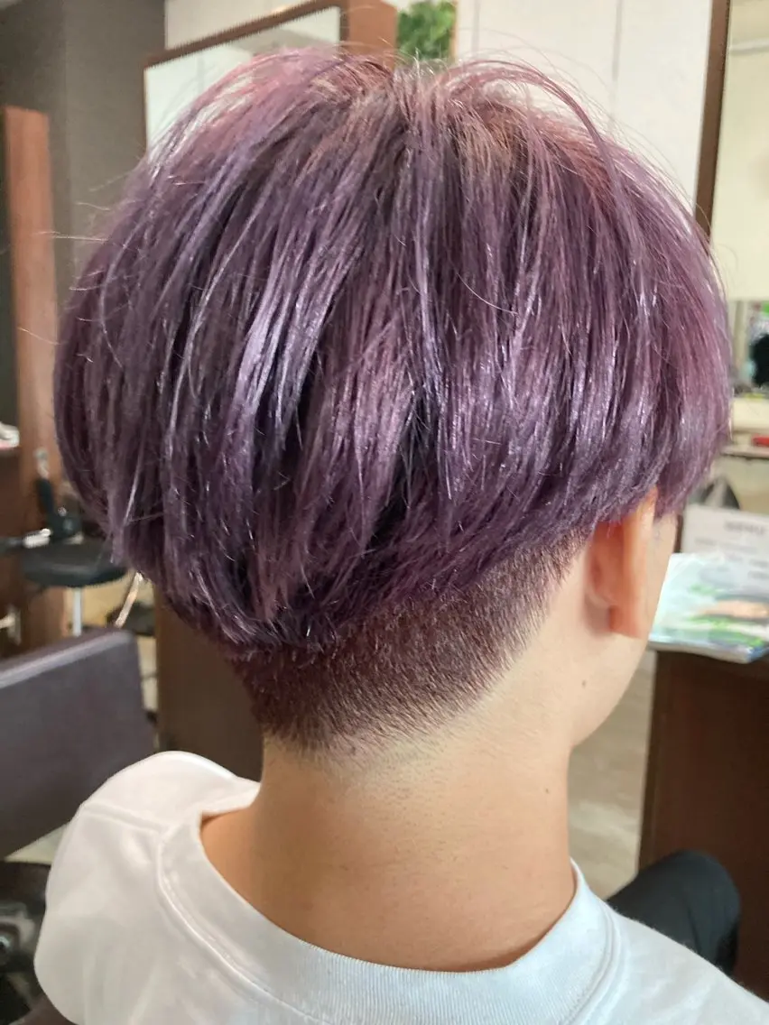 [メンズ限定]ダブルカラー！ブリーチ+プレミアムカラー+カット✂︎の写真