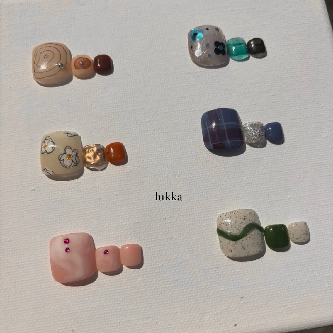 ネイル フットネイル フットネイル lukka nailのネイルデザイン