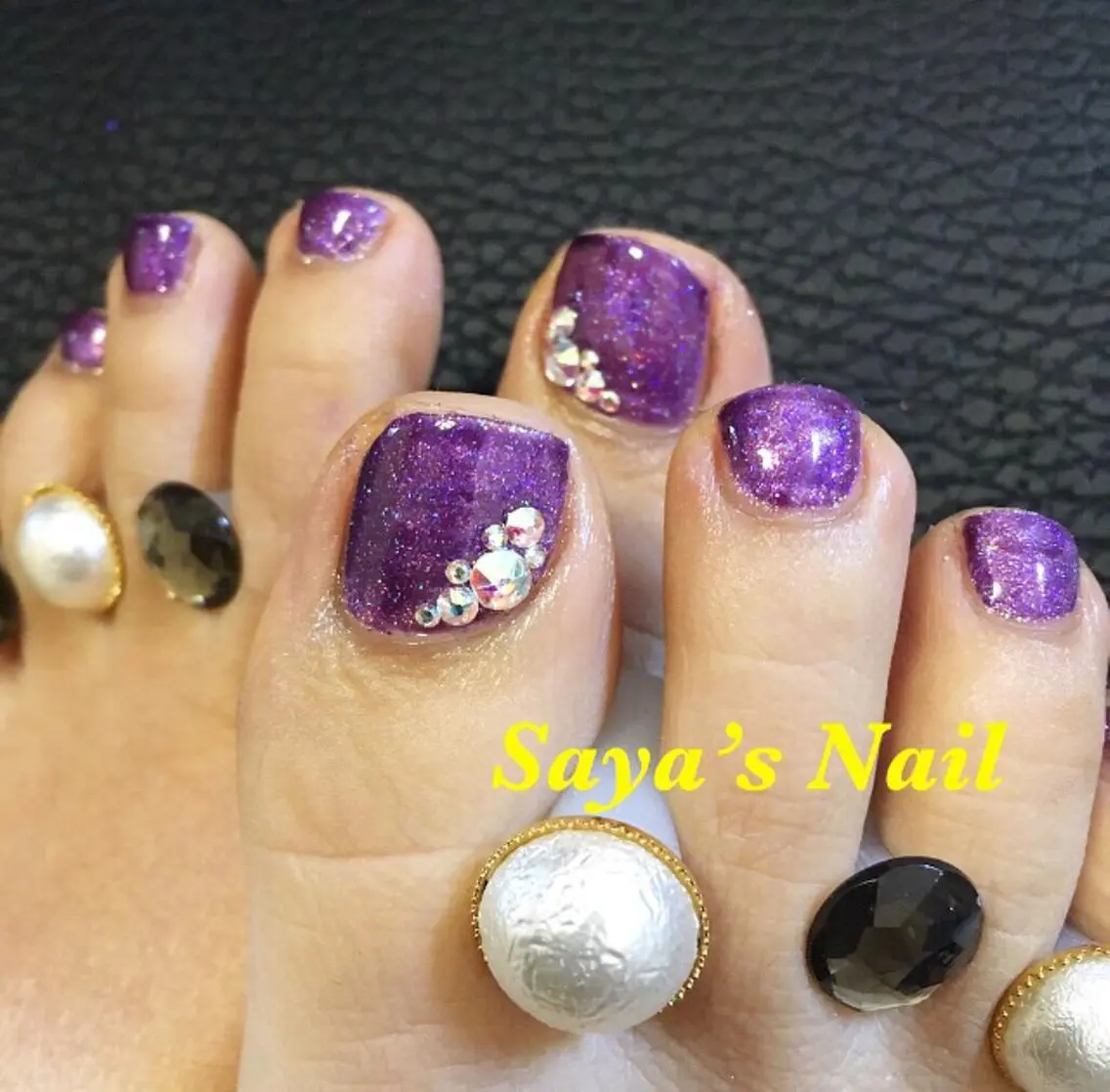 ネイル ストーンネイル SantéNail SAYAKAのネイルデザイン
