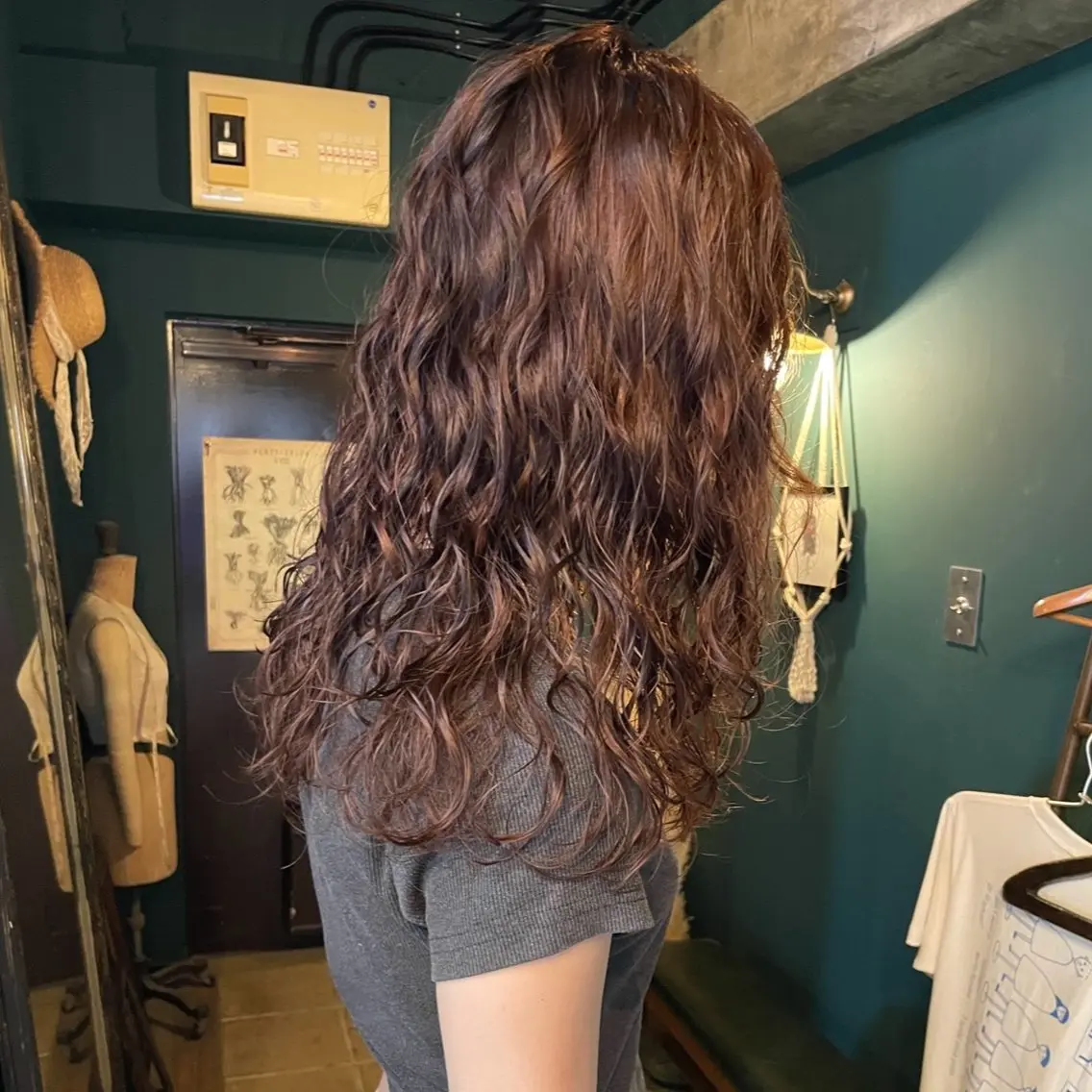 ロング カット ヘアカラー パーマ トリートメント vivre libreのヘアスタイル