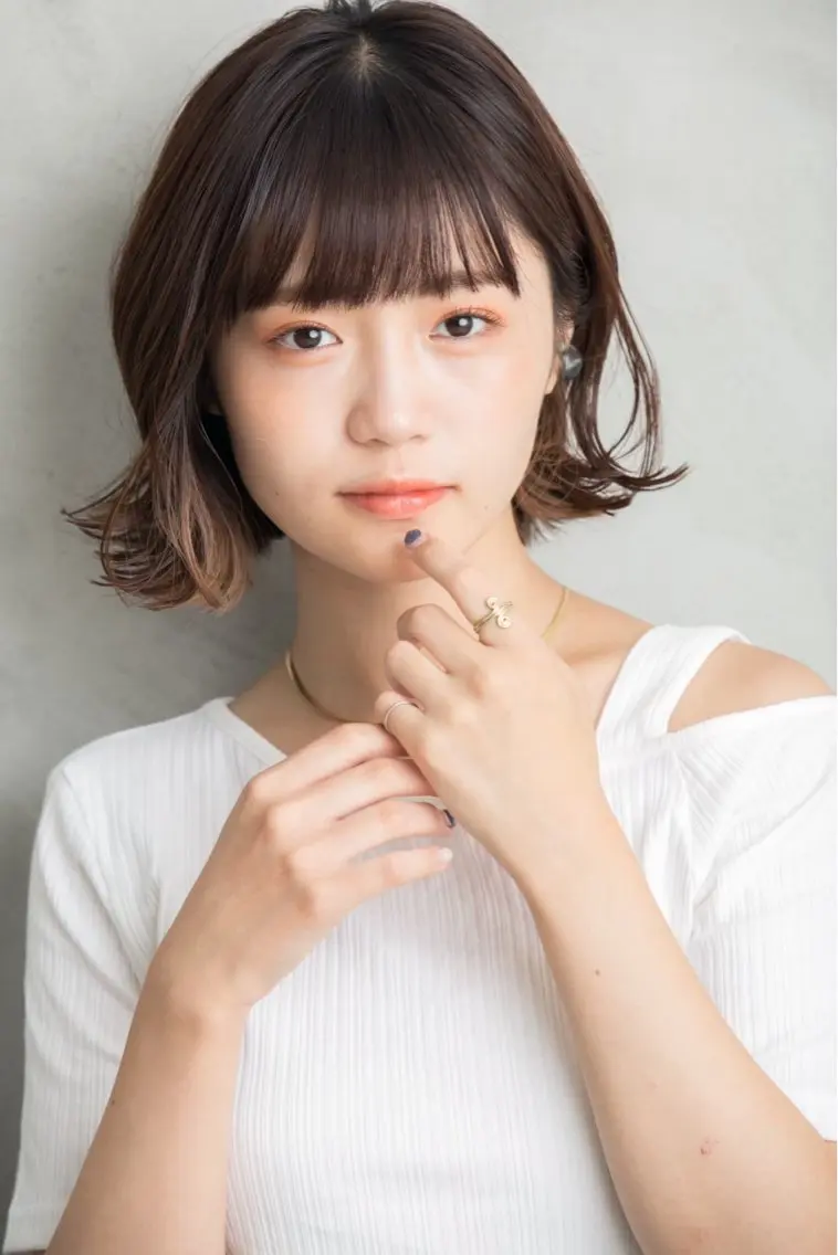 ショート カラー イヤリングカラー ボブ 小顔カット 平日オススメ✨ コスパ&タイパ✨山下のヘアスタイル