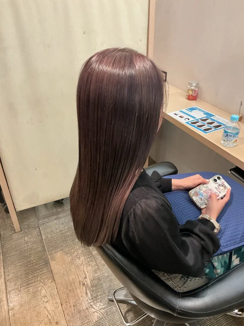ロング カラー 謝花 卯依┆͓̽ モデル募集中🪽⋆꙳のヘアスタイル