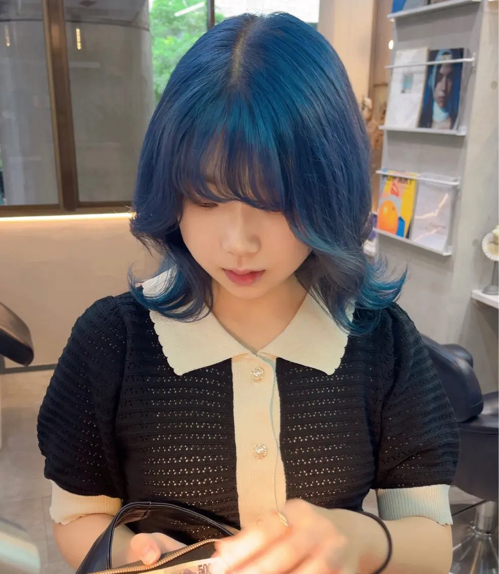 ミディアム カラー カット ヘアカラー トリートメント MIES amane(アマネ)のヘアスタイル