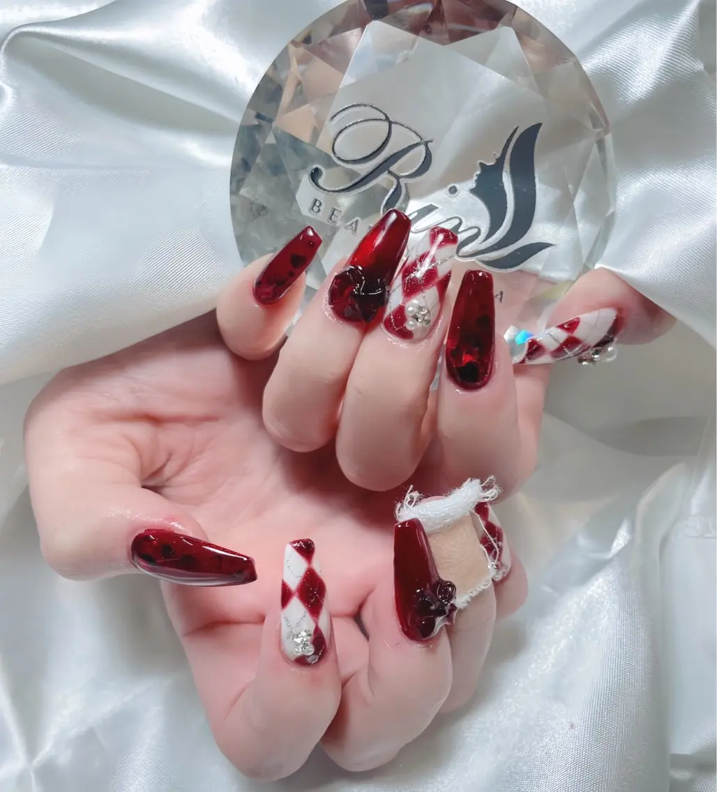ネイル アートネイル ロングネイル ニュアンスネイル スカルプネイル ネイルチップ ハンドネイル Rin Nail 新大久保店のネイルデザイン