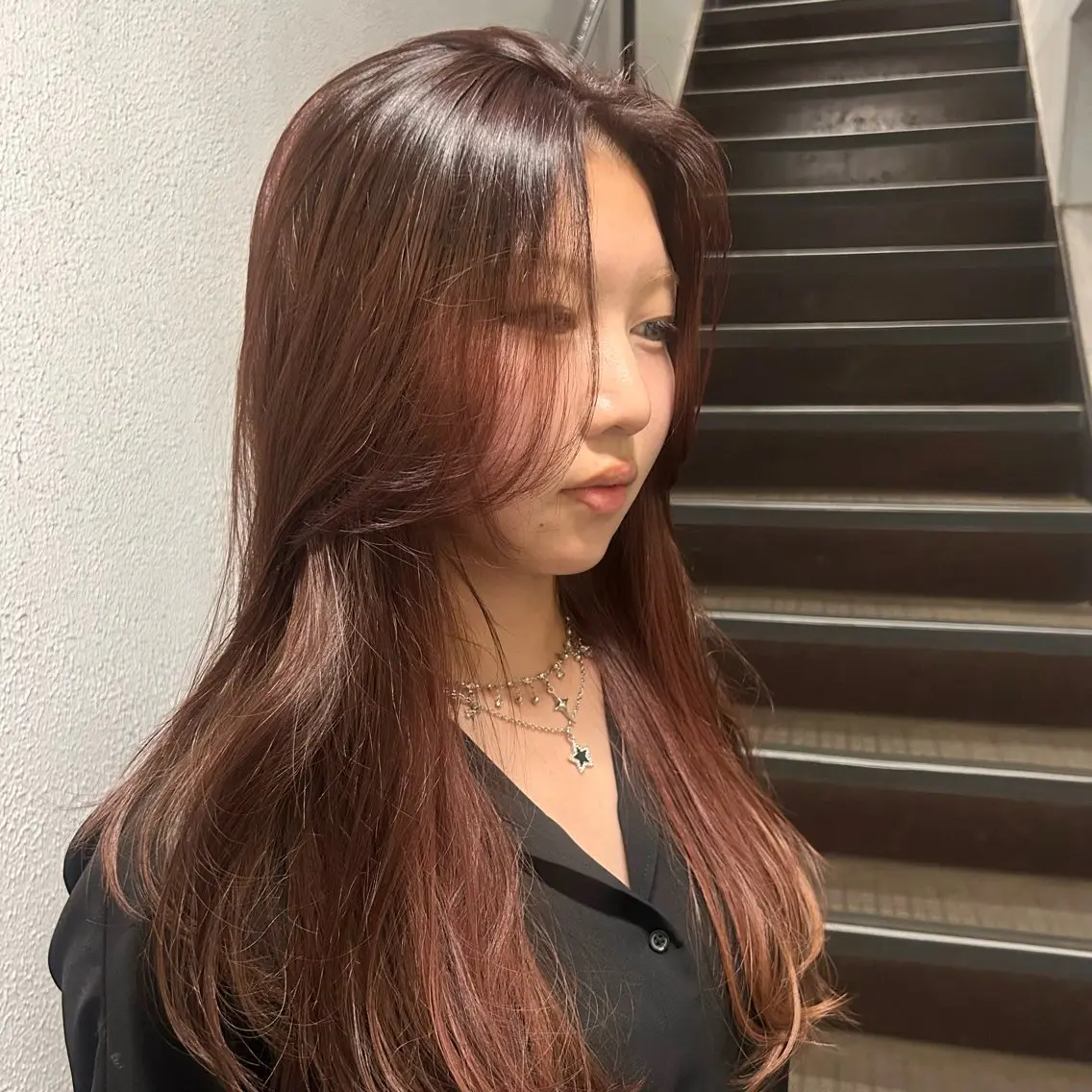 ロング カラー ブラウンカラー🤎 ナチュラルパーマのヘアスタイル