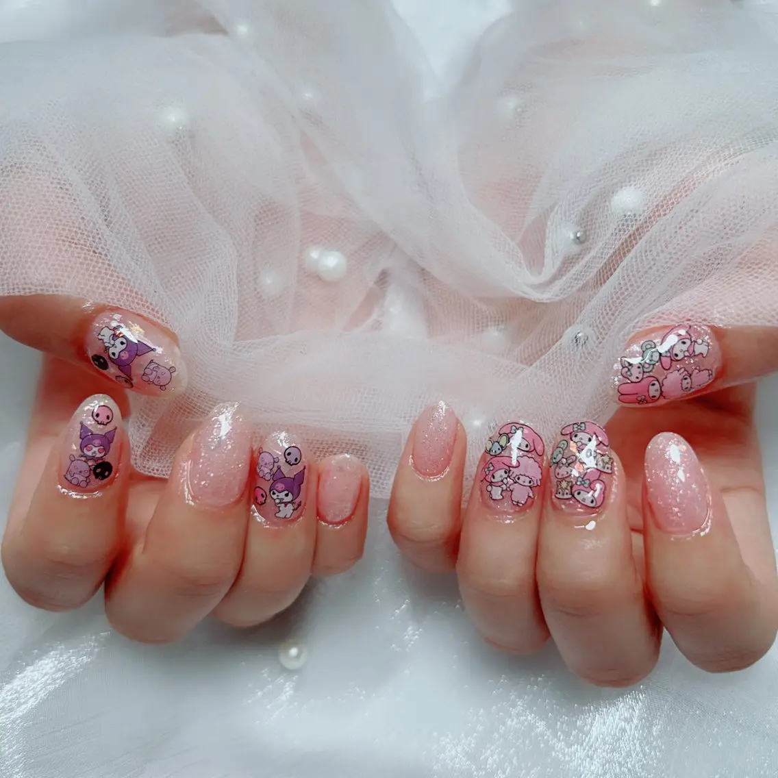 ネイル フラワーネイル 韓国ネイル 夏ネイル ワンホンネイル ハンドネイル Cute Tips nailのネイルデザイン