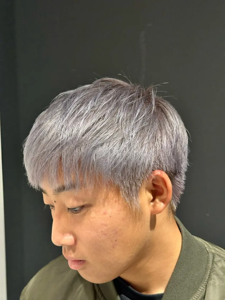 ショート カラー メンズ 平田 翔也のヘアスタイル