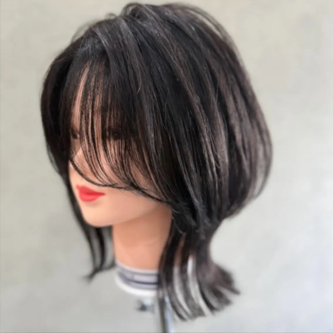 ミディアム ボブレイヤー ボブ レイヤーカット 朝倉 大輝のヘアスタイル