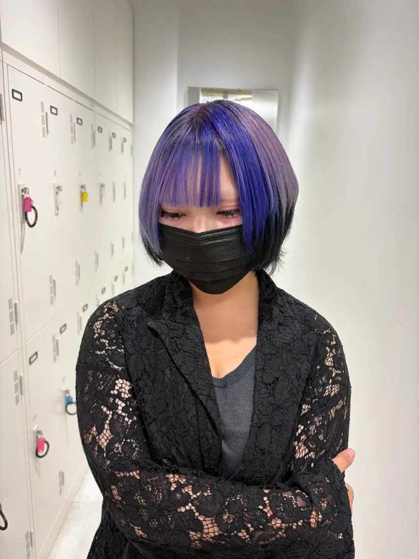 ショート カラー デザインカラー/ 暖色⋆🍒⭒˚/りなのヘアスタイル