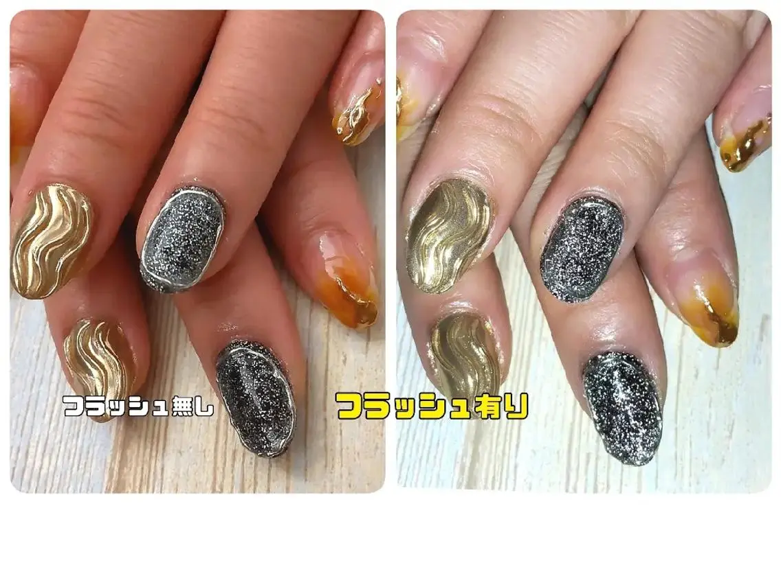 ミディアム ネイル フラッシュネイル ジェルネイル ニュアンスネイル スカルプネイル T&A nailのネイルデザイン