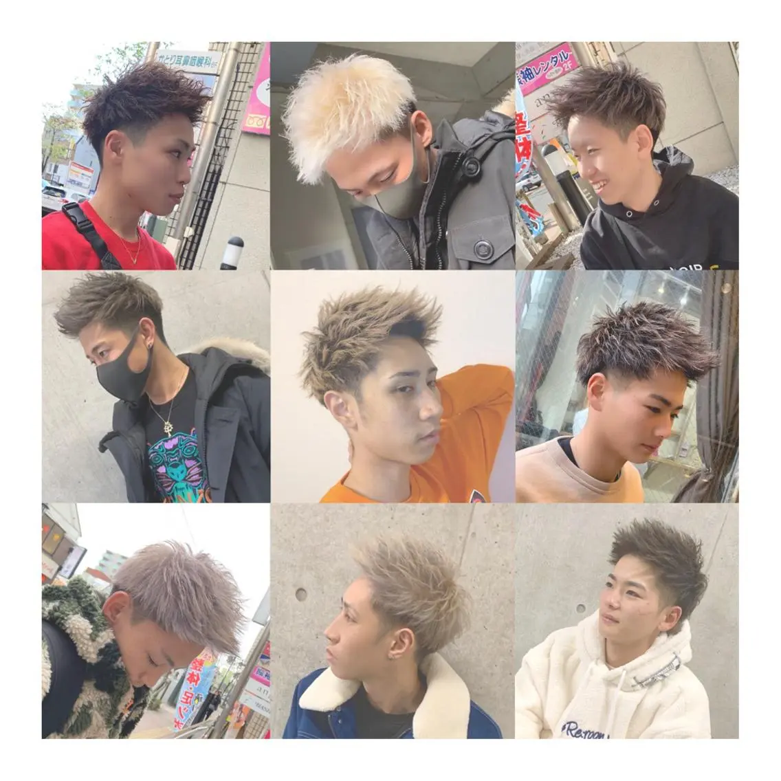 ショート カラー ヘアアレンジ メンズ モヒカン メンズショート ショートヘア ange☞ soutaのヘアスタイル