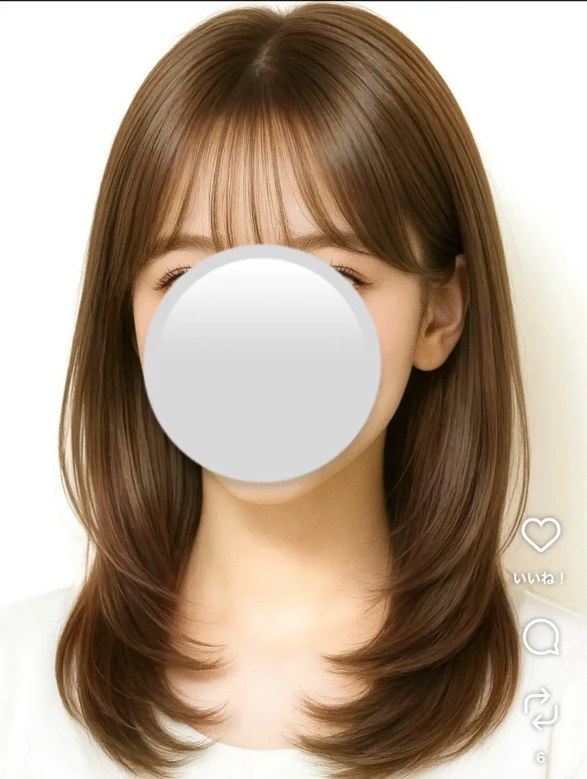 レイヤーカット＋トリートメントサービス:メッセージにてやり取りが出来る方限定の写真