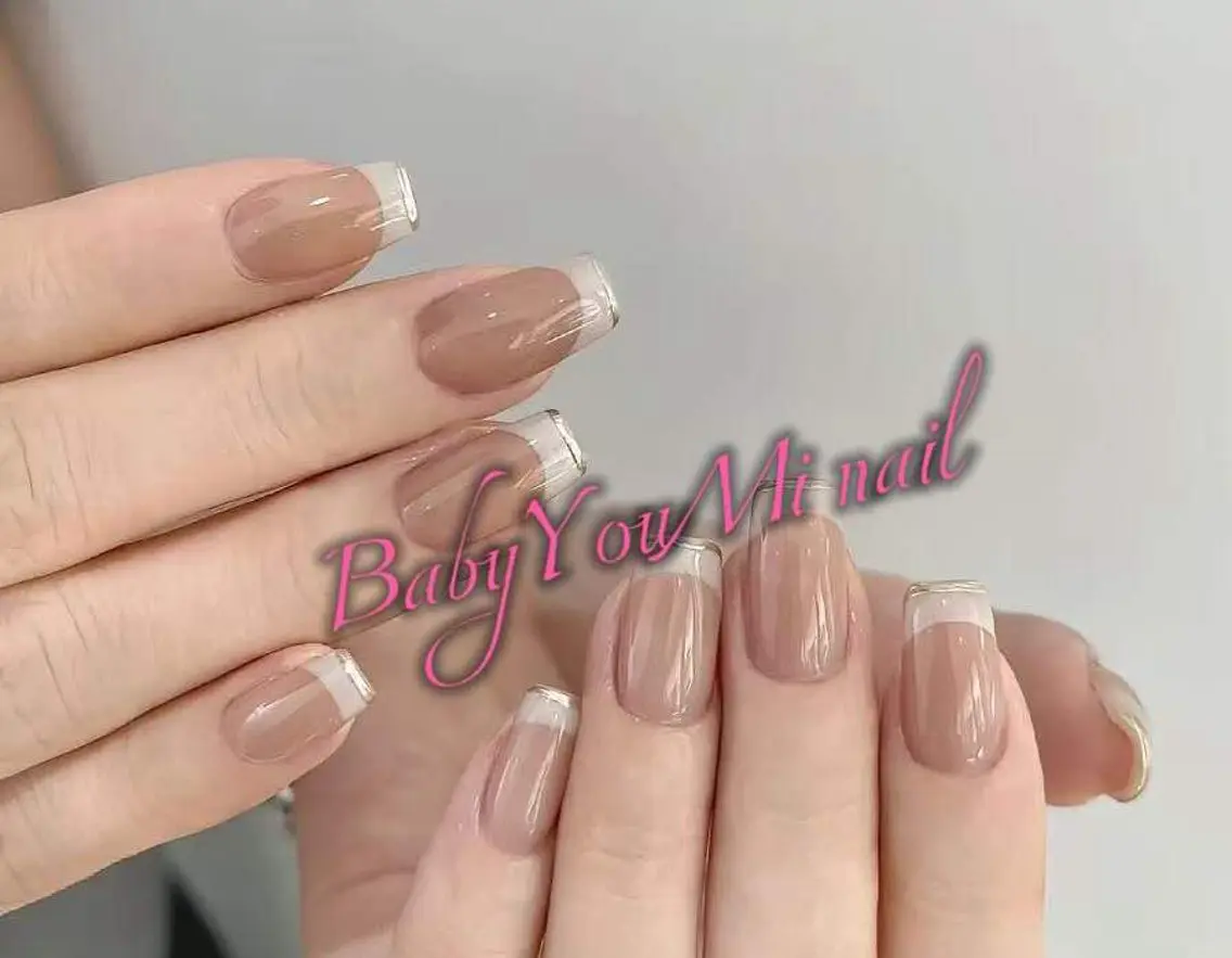 ネイル オーロラネイル チークネイル 成人式 フットネイル フレンチネイル ハンドネイル BabyYouMi nailのネイルデザイン