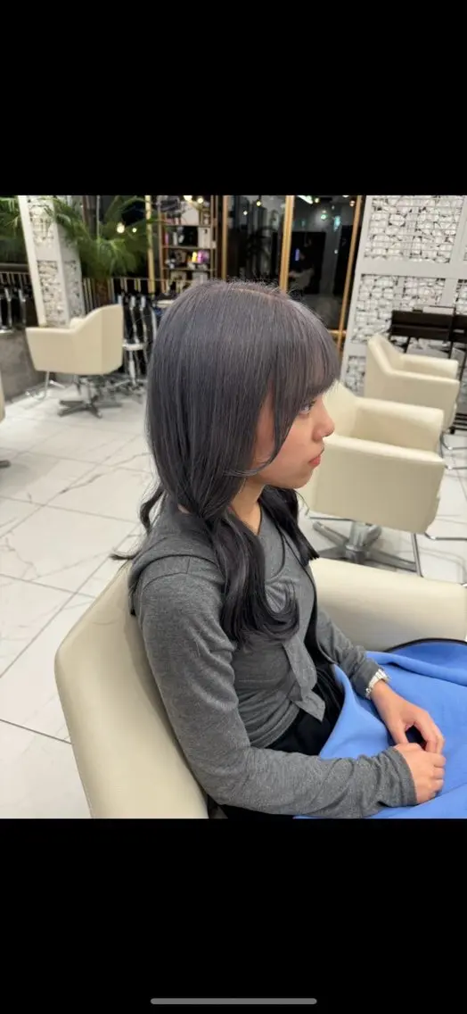 セミロング 西村 涼のヘアスタイル