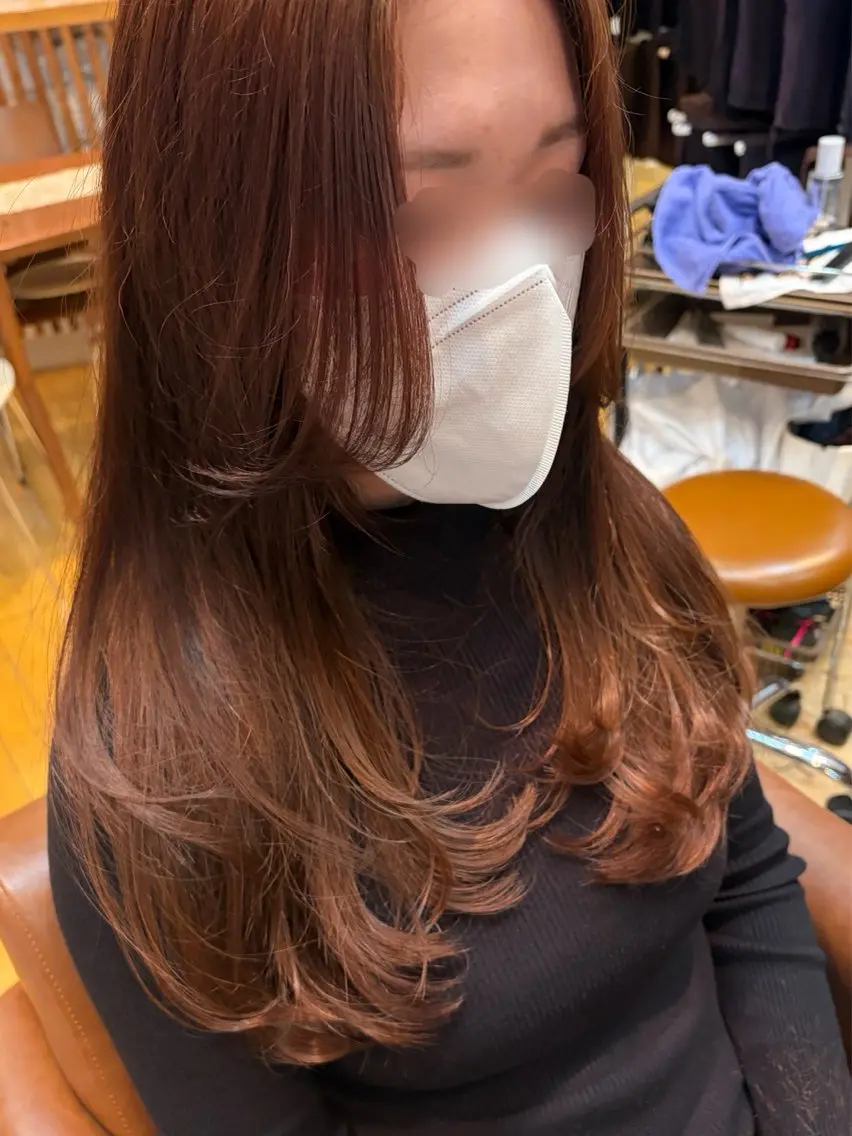 ロング レイヤーカット igrek田口 響希のヘアスタイル