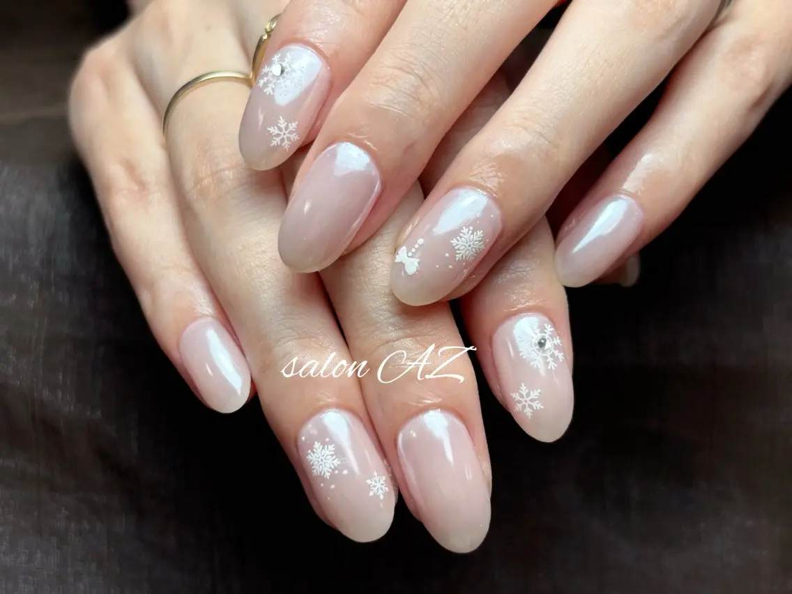 ネイル アートネイル 長さ出し フットネイル フレンチネイル ジェルネイル ハンドネイル salon AZのネイルデザイン