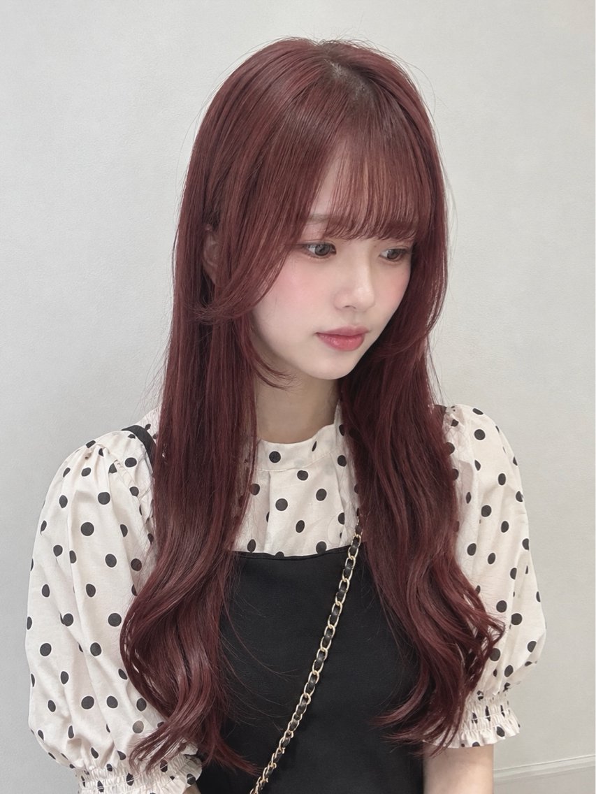 ロング カラー カット ヘアカラー トリートメント 🐺ウルフ/レイヤー 似合わせ‎🤍沙羅のヘアスタイル