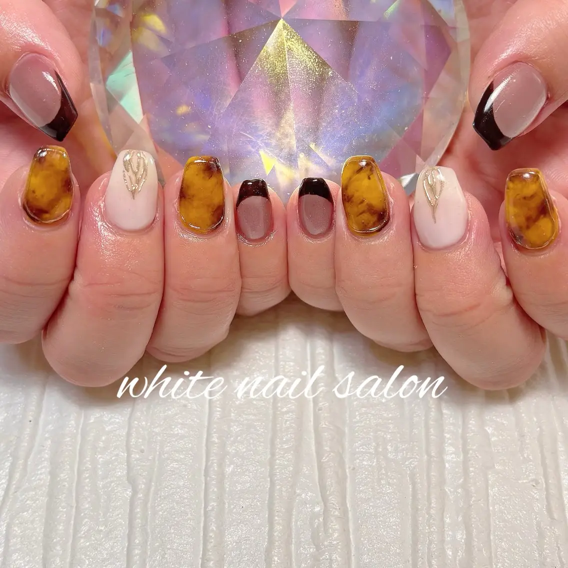 ネイル フットネイル ラメ(グリッター) ハンドネイル white nail salonのネイルデザイン