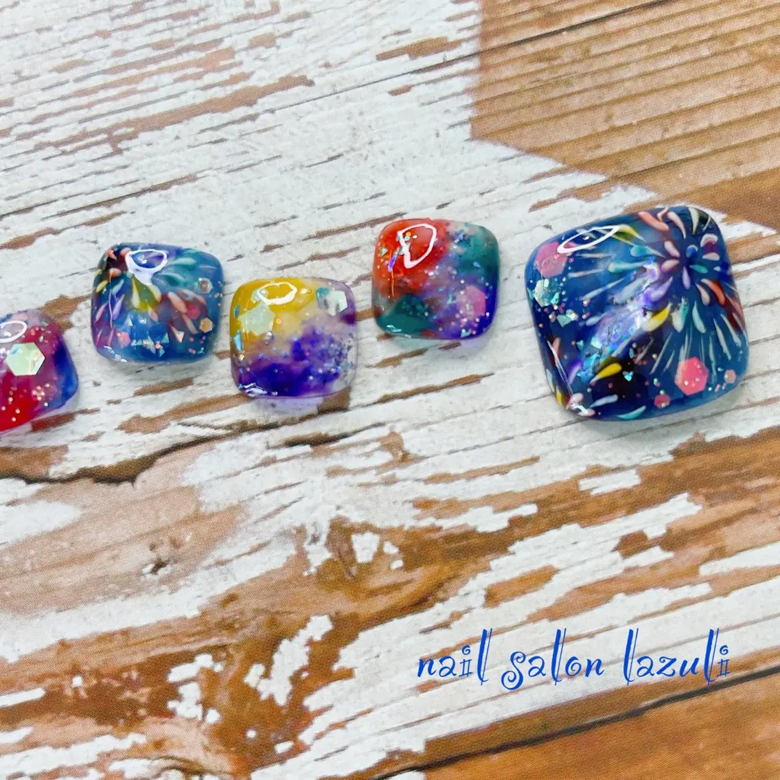 ネイル フットネイル nail salon lazuliのネイルデザイン