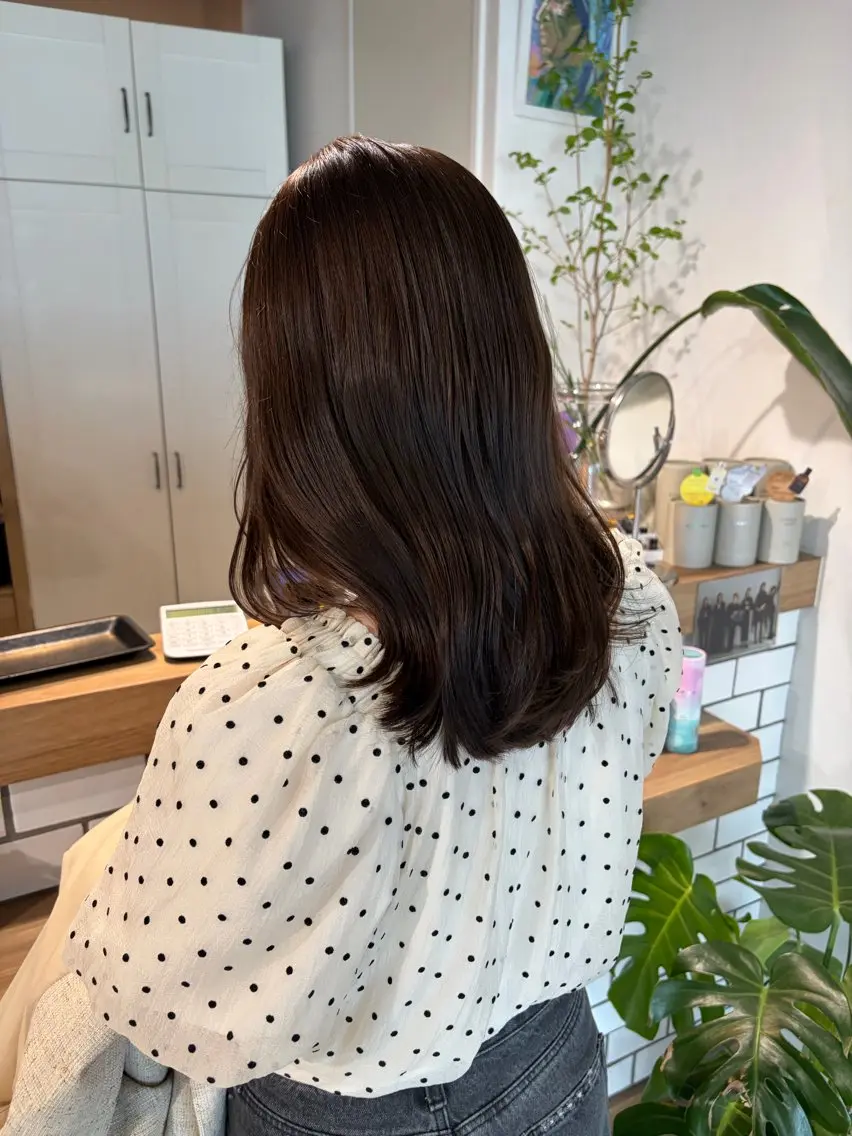 カラー カット ヘアカラー トリートメント 赤み消し透明感カラー /レイヤー/rinaのヘアスタイル