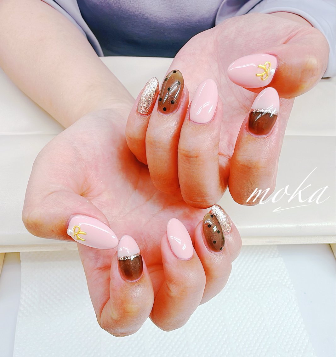 ネイル ハンドネイル ハンドケア 胡蝶蘭レディースサロ ンNailMOKAのネイルデザイン