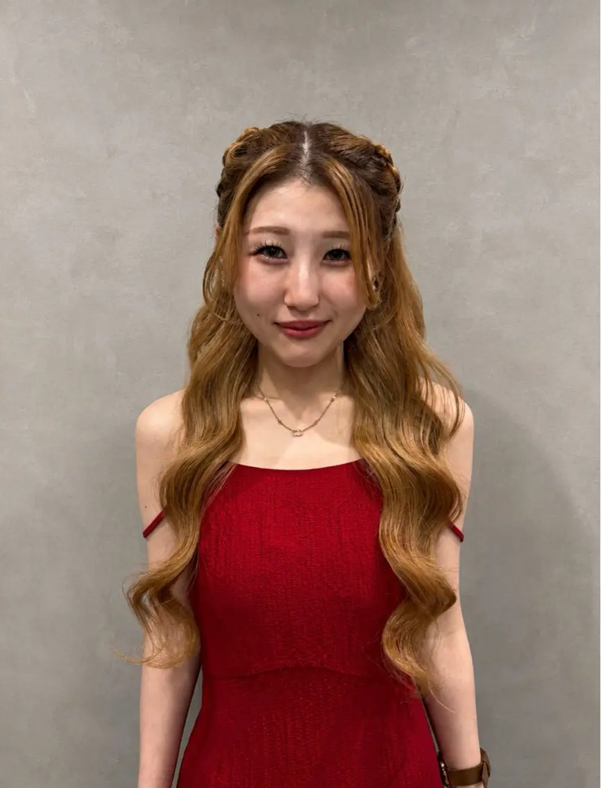ヘアアレンジ ヘアセット 透明感カラー💎 アレンジ🩰Rimiのヘアスタイル