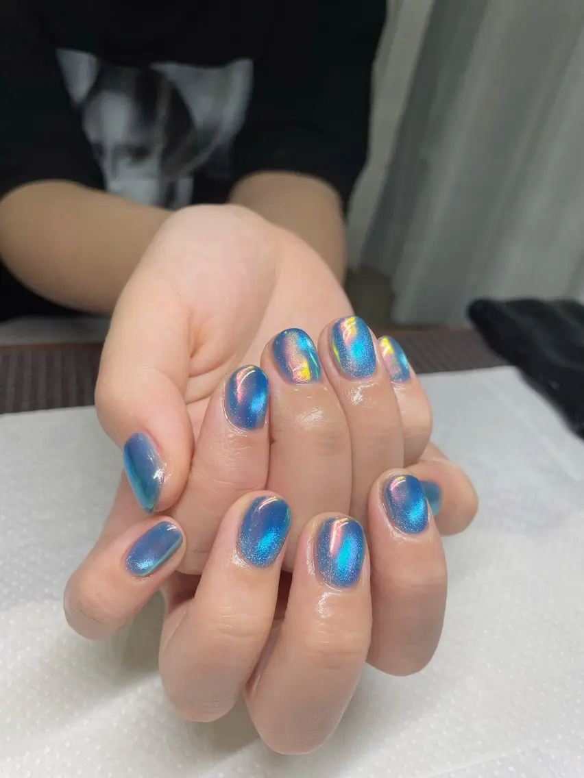 ネイル オーロラネイル マグネットネイル Ricnail☾ ayanoのネイルデザイン