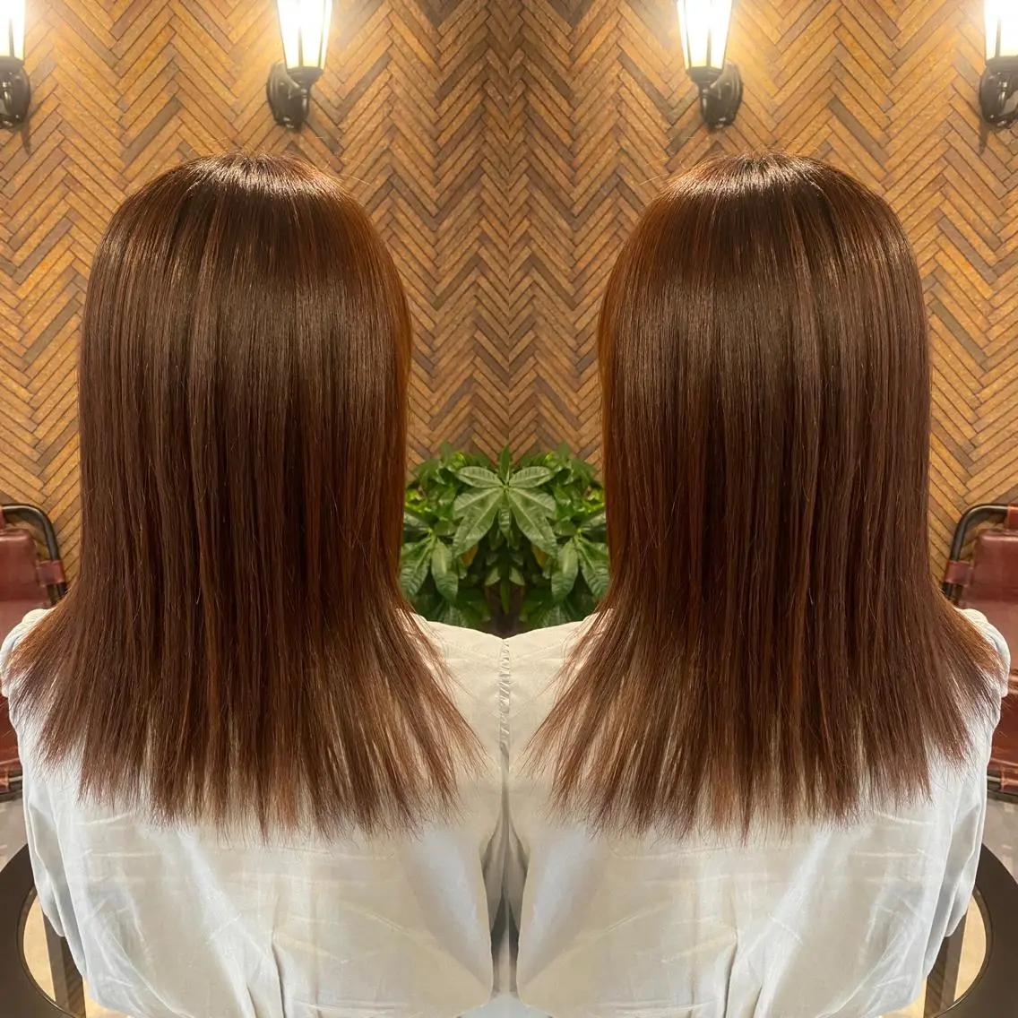 セミロング カラー tocca 💜石田愛結💜のヘアスタイル