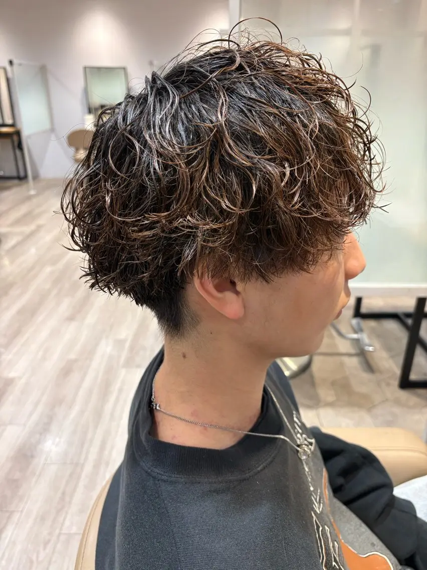 パーマ メンズ特化/秀徳 柚己のヘアスタイル