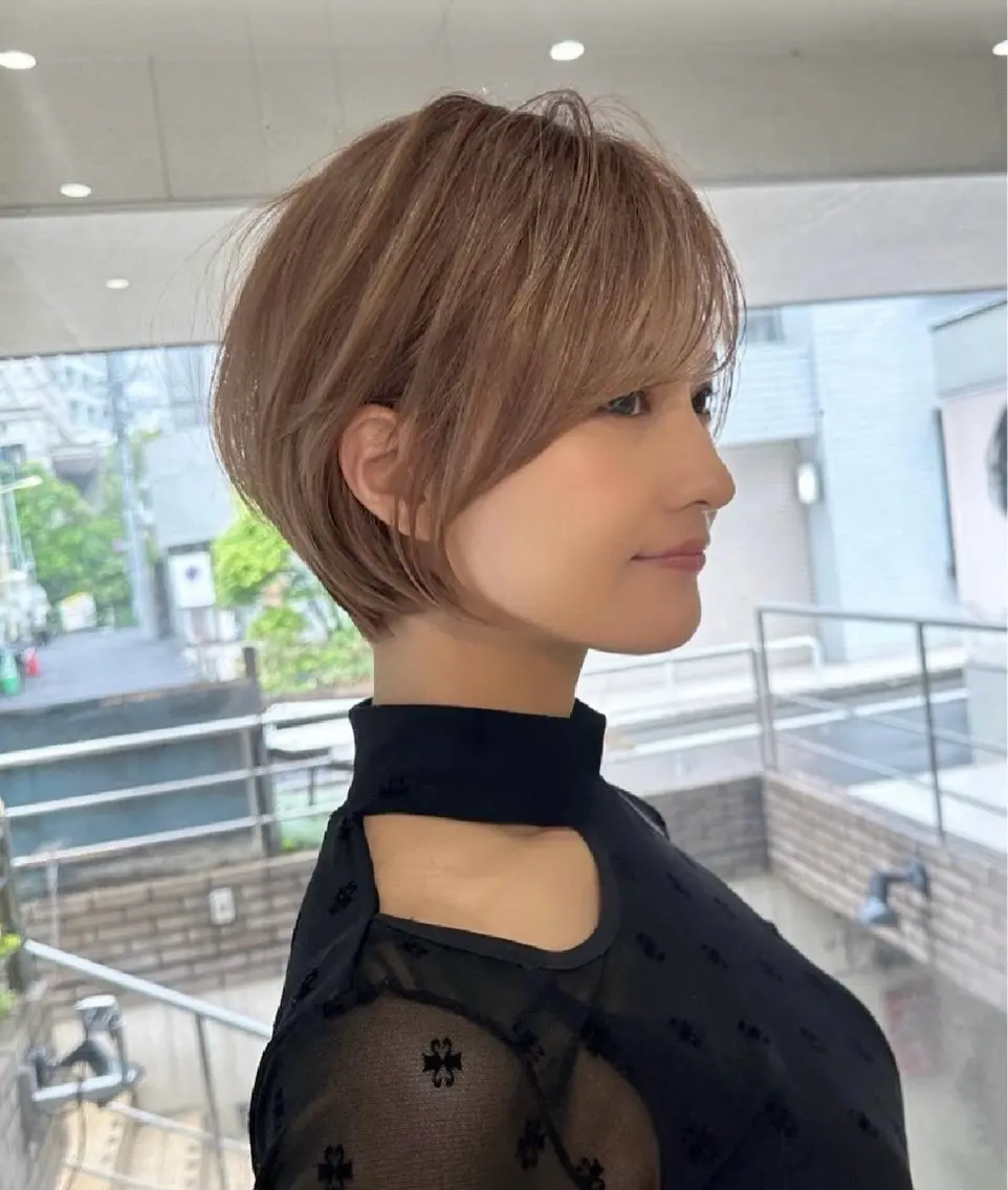 ショート 艶カラー/ヘアセット 着付け　ふうか　渋谷のヘアスタイル