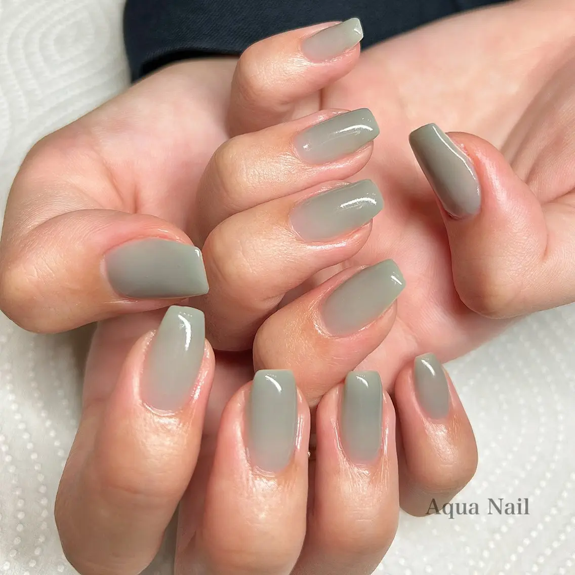 ネイル ワンカラーネイル ハンドネイル フットネイル AQUA NAILのネイルデザイン