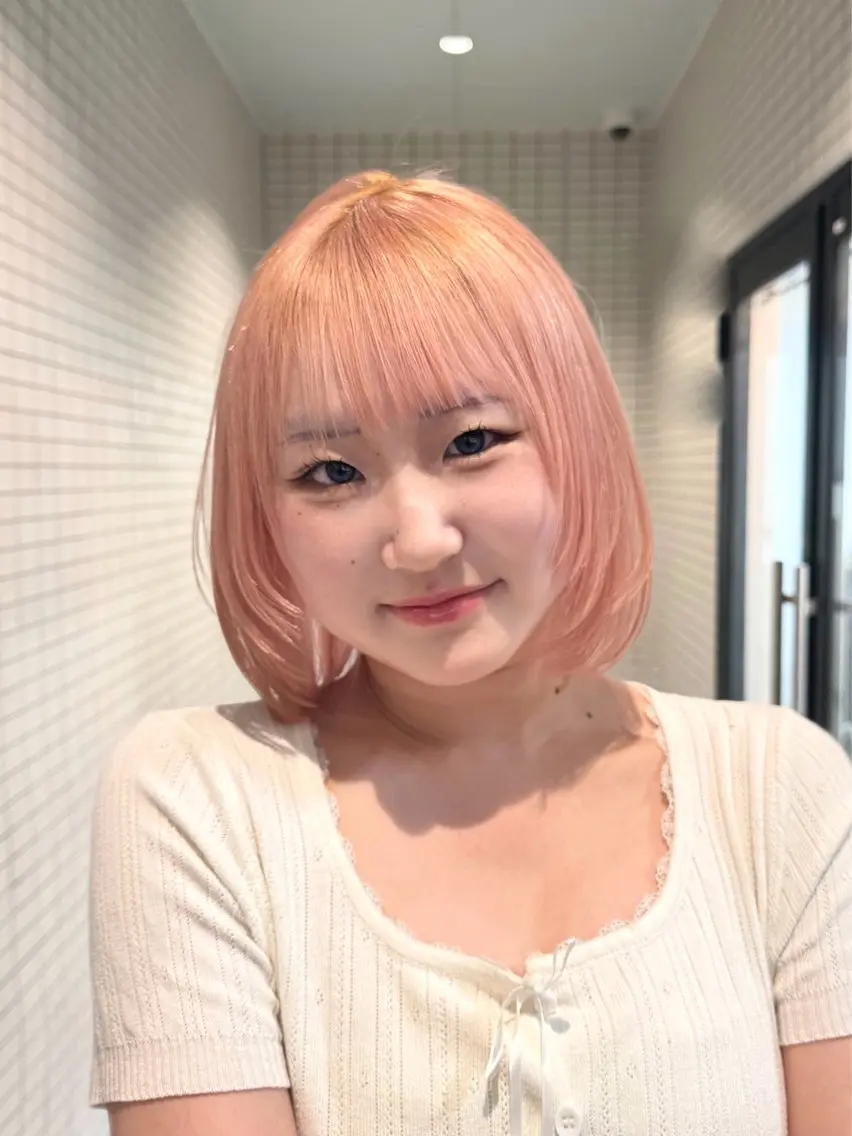 ショート アッシュ ボブ 髪質改善 トリートメント 色落ち特化/似合わせ カット🎼MEIのヘアスタイル