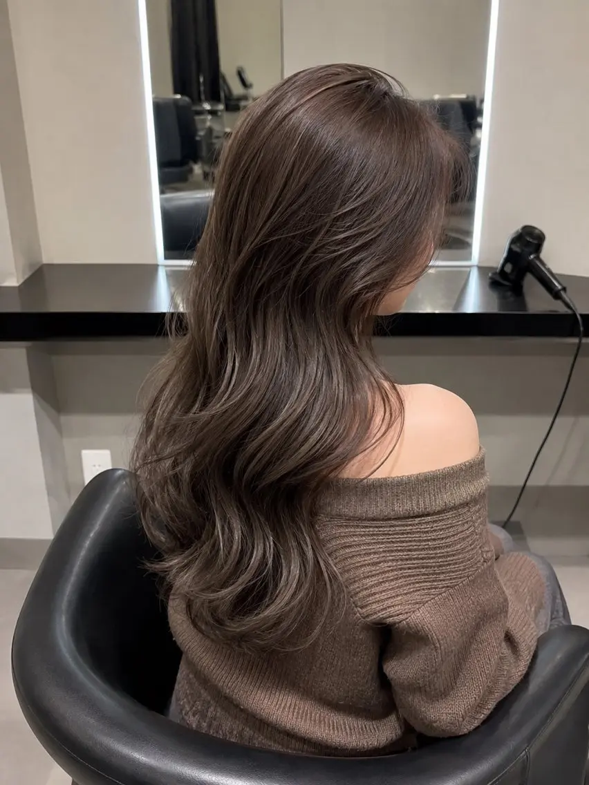 ミディアム カラー ブラウンカラー トリートメント 🌈ウルトワ水素 髪質改善naru🌈のヘアスタイル