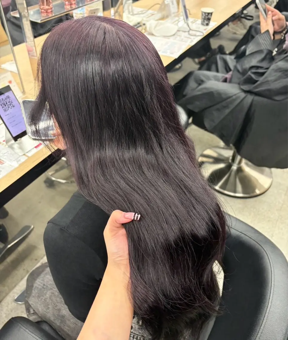 ロング ヘアカラー miku/ラベンダー 透明感カラー🪻❤︎のヘアスタイル