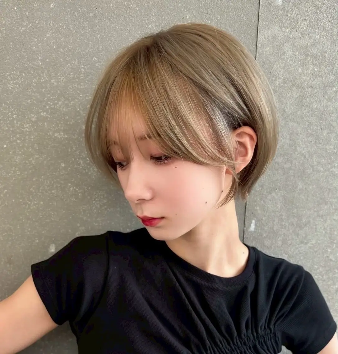 ショート ショートボブ ボブ ショートヘア 🎀透明感カラー shizuka🎀のヘアスタイル