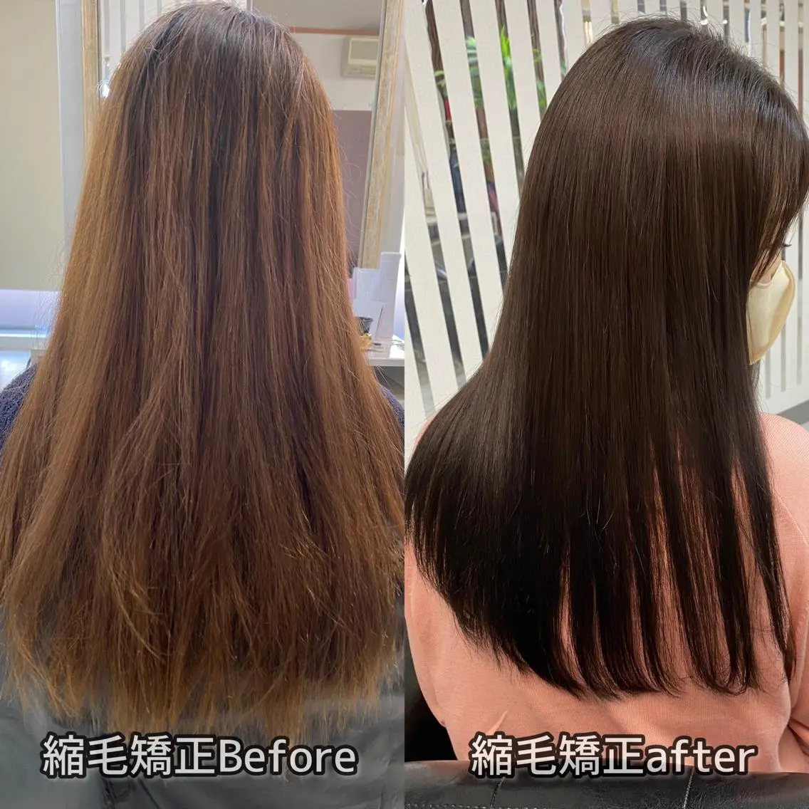 ロング カラー 縮毛矯正 カット 縮毛矯正 トリートメント YURI ✨のヘアスタイル