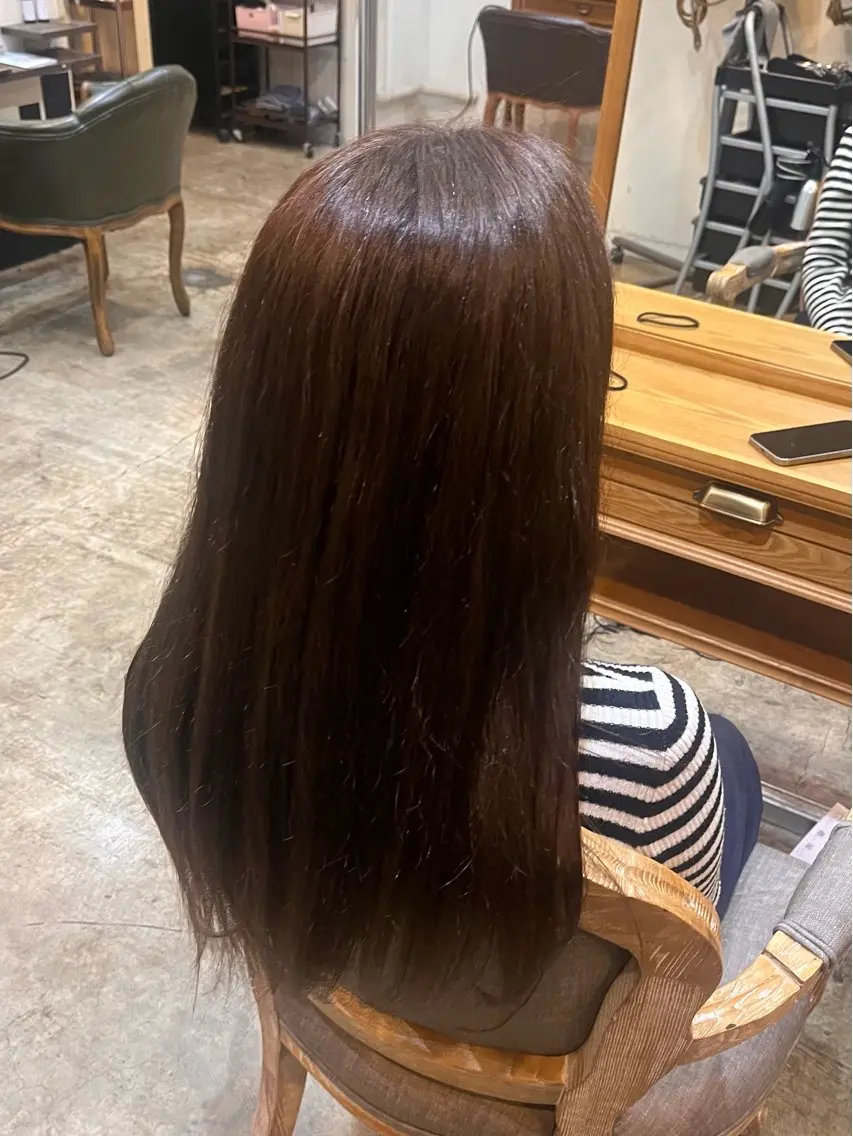 カラー ヘアカラー 松原 樹里のヘアスタイル