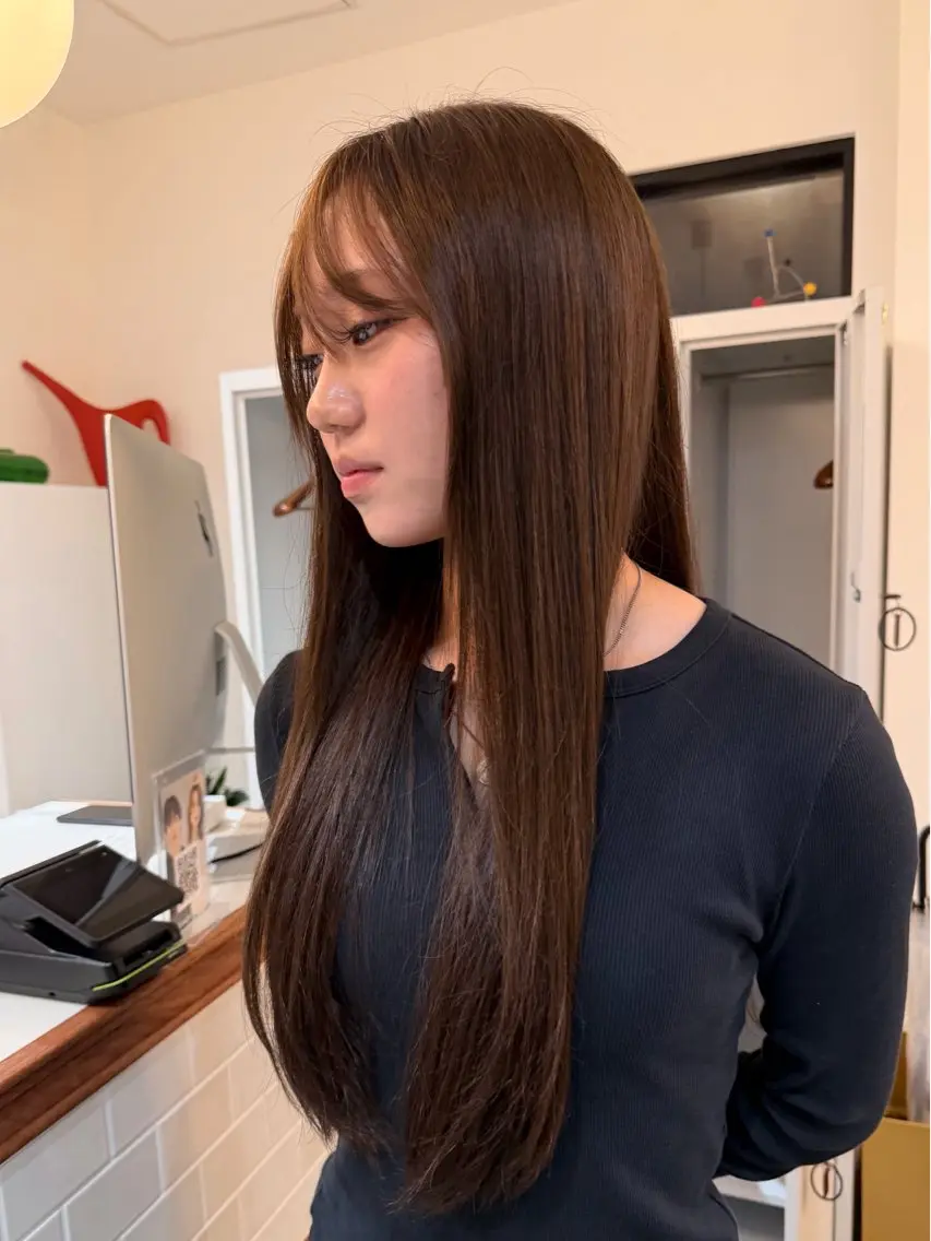 ロング カラー 透明感カラー ヘアカラー 【立川徒歩3分‼️】 モデル募集✨YUTAのヘアスタイル