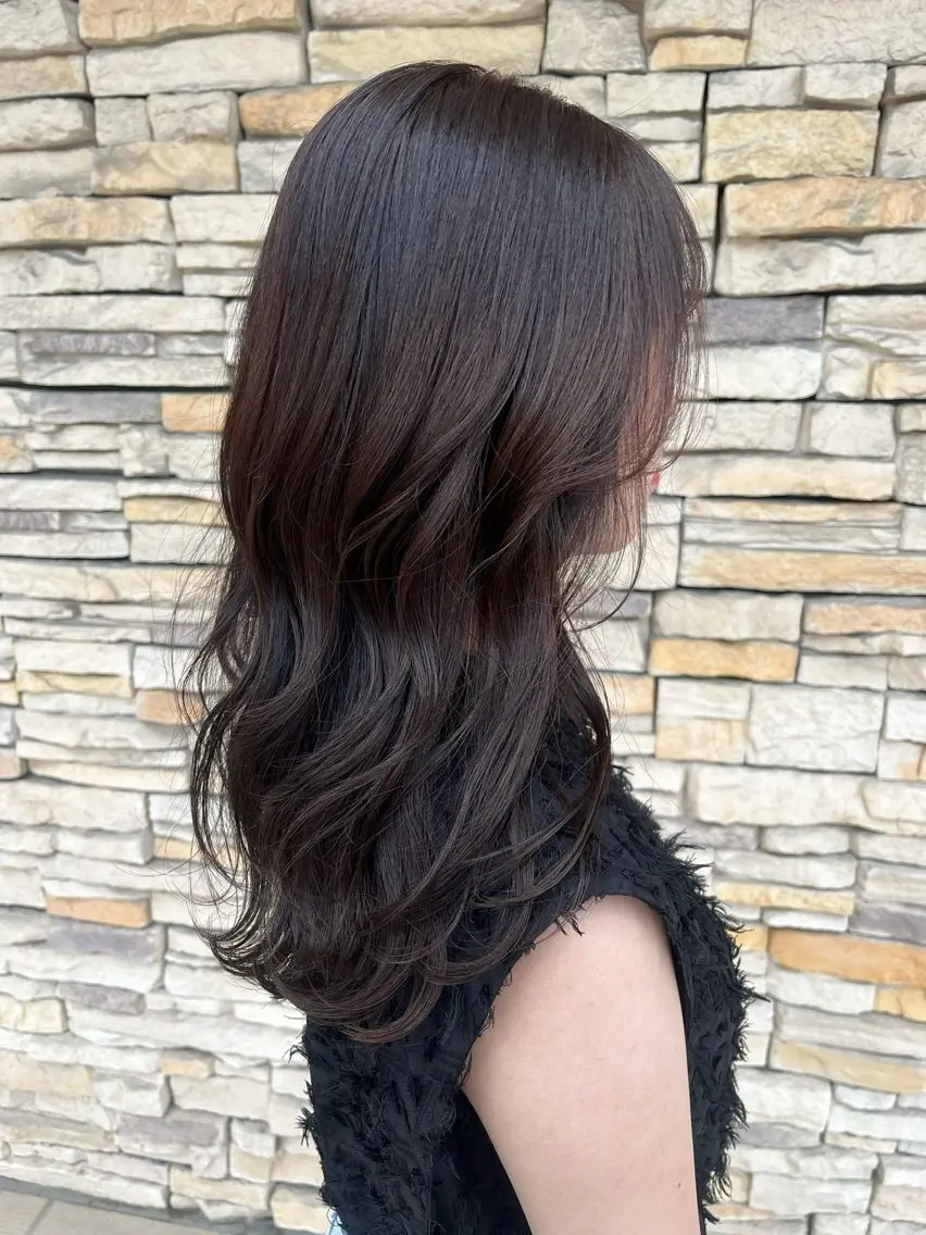ロング カラー 林 和香菜のヘアスタイル
