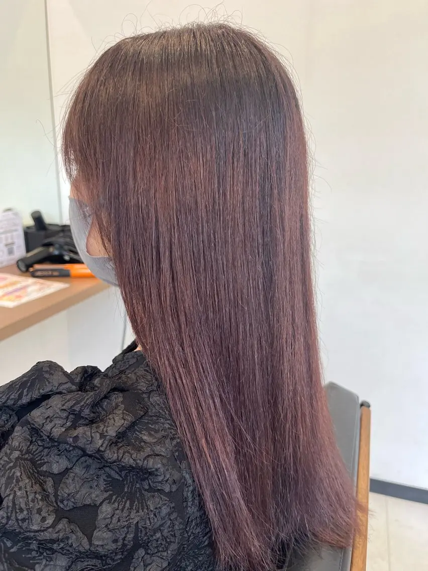 ロング カラー ヘアカラー 艶髪特化 しゅんぼう 長岡髪質改善のヘアスタイル