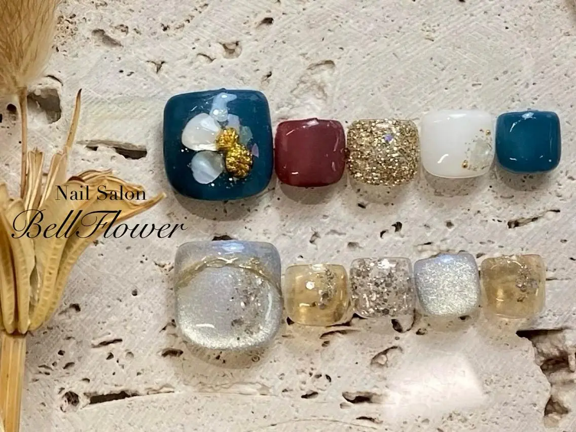 ネイル フットネイル BellFlower Akane.Momoのネイルデザイン