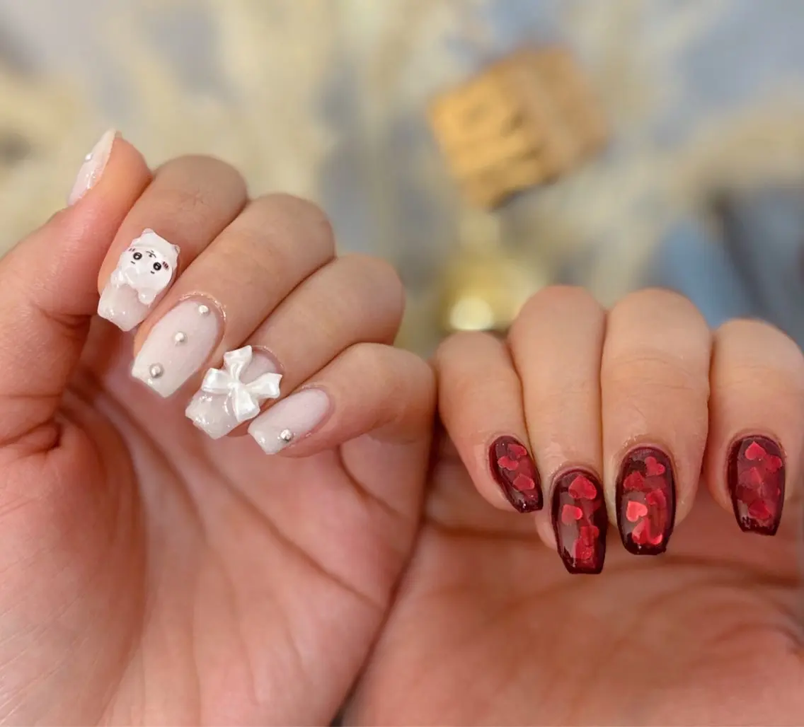 ネイル メンズネイル 冬ネイル クリスマス ハンドネイル MIMnail メンズネイリストのネイルデザイン