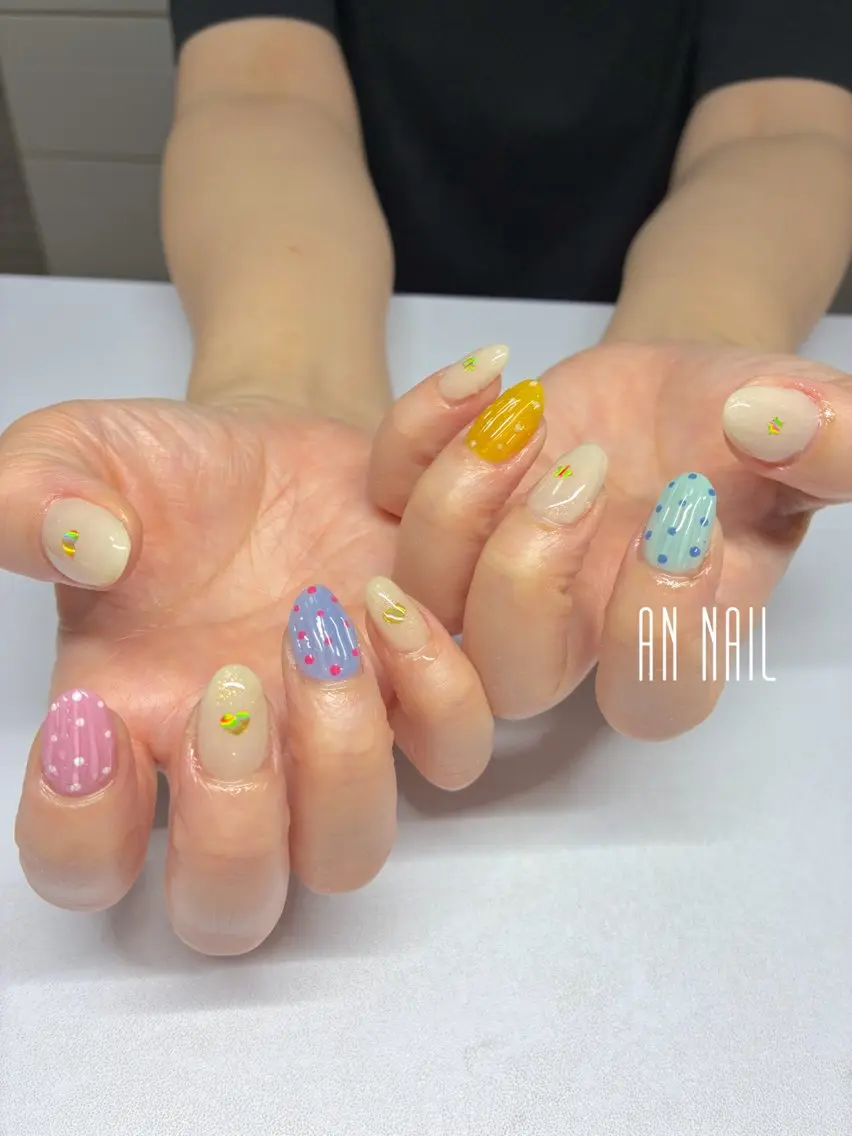 ネイル 持ち込み ハンドネイル AN Nailのネイルデザイン