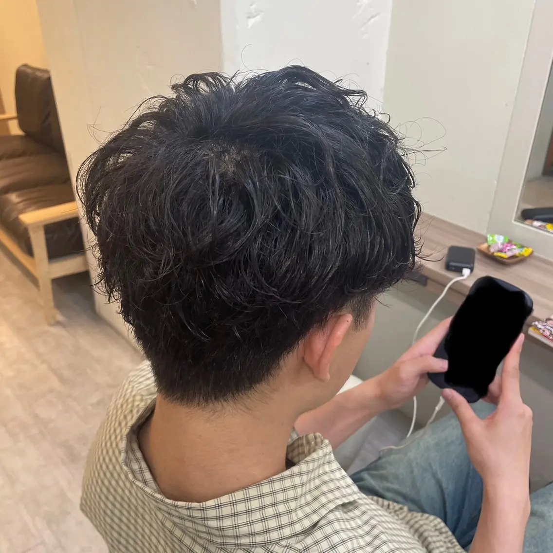パーマ カット パーマ メンズパーマ 朝ラクセット 颯のヘアスタイル